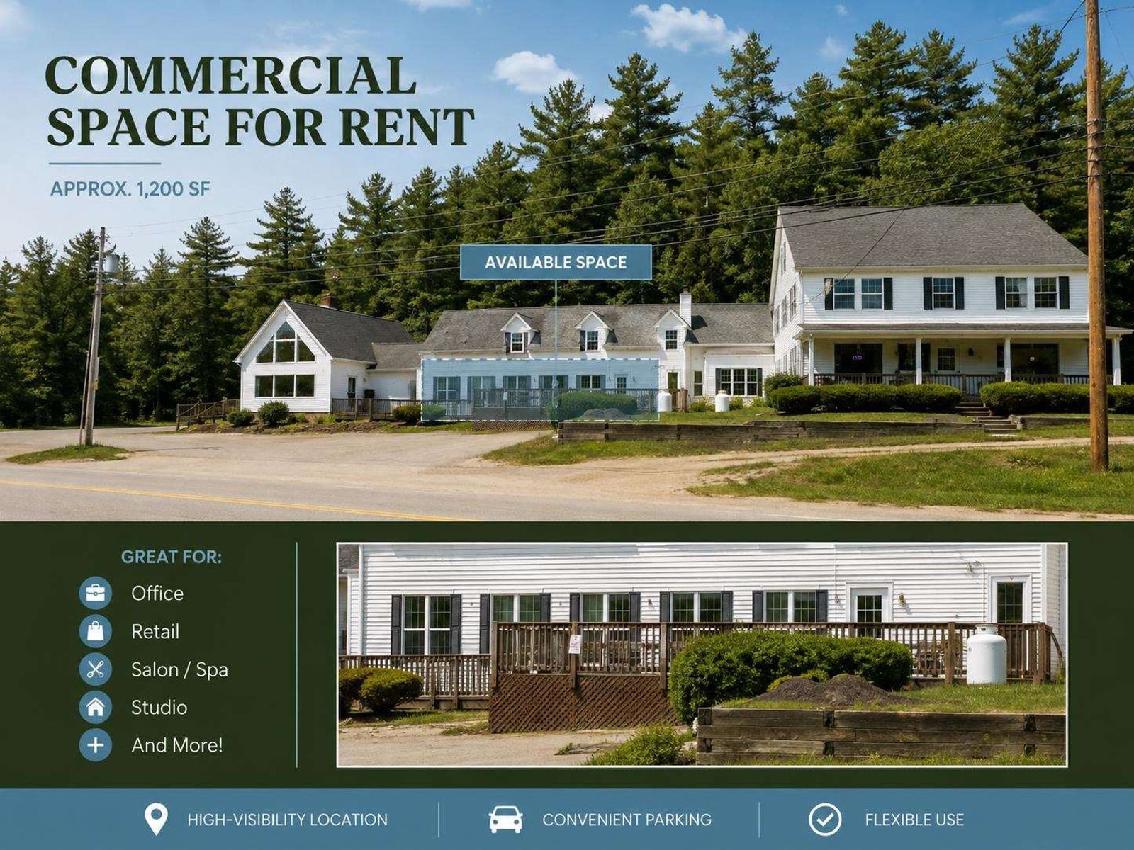 Photo 2 of 1200+/- SF Highly Visible Commercial Space