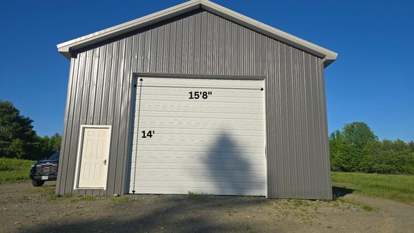 Newer Pole Barn on commercial acreage with high traffic count